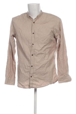 Ανδρικό πουκάμισο Jack & Jones, Μέγεθος L, Χρώμα  Μπέζ, Τιμή 12,62 €