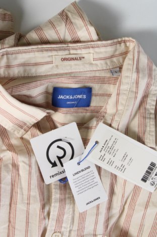 Herrenhemd Jack & Jones, Größe L, Farbe Beige, Preis € 17,86