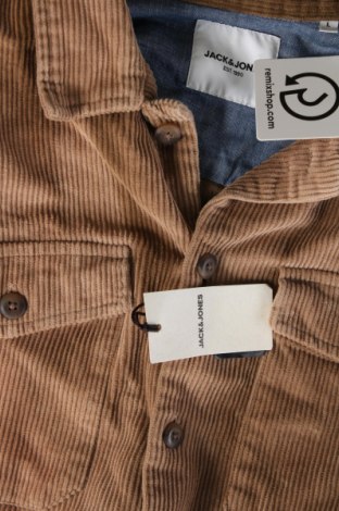 Herrenhemd Jack & Jones, Größe L, Farbe Beige, Preis € 21,83