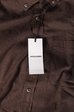 Мъжка риза Jack & Jones, Размер L, Цвят Кафяв, Цена 15,40 лв.