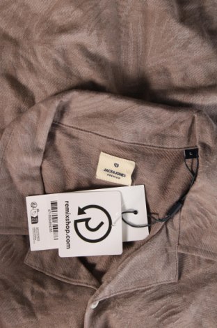Ανδρικό πουκάμισο Jack & Jones PREMIUM, Μέγεθος L, Χρώμα Καφέ, Τιμή 21,83 €