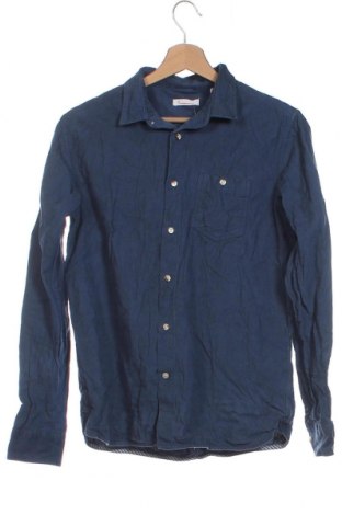 Ανδρικό πουκάμισο Knowledge Cotton Apparel, Μέγεθος S, Χρώμα Μπλέ, Τιμή 5,10 €