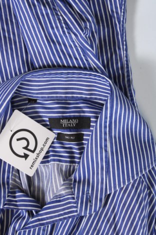 Ανδρικό πουκάμισο Milano Italy, Μέγεθος M, Χρώμα Μπλέ, Τιμή 10,99 €