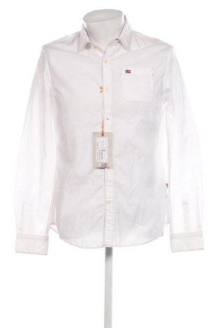 Herrenhemd Napapijri, Größe M, Farbe Weiß, Preis 55,21 €