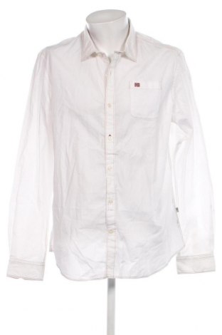 Мъжка риза Napapijri, Размер 3XL, Цвят Бял, Цена 107,94 лв.
