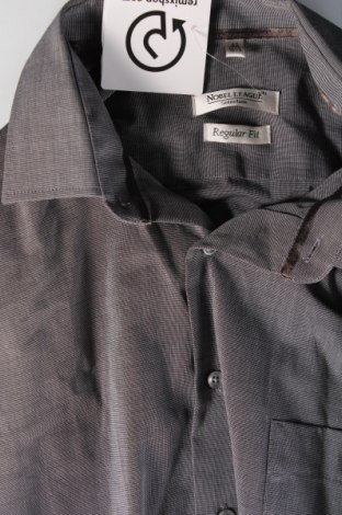 Ανδρικό πουκάμισο Nobel League, Μέγεθος L, Χρώμα Γκρί, Τιμή 3,77 €