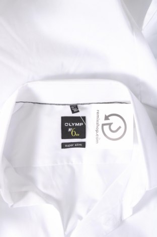 Ανδρικό πουκάμισο Olymp, Μέγεθος M, Χρώμα Λευκό, Τιμή 63,92 €