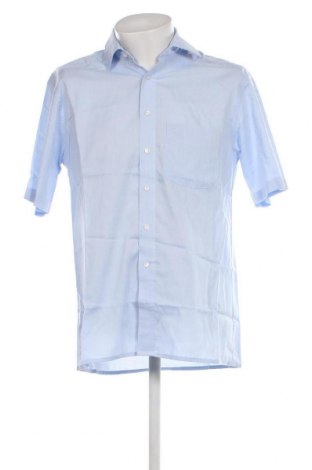 Ανδρικό πουκάμισο Olymp, Μέγεθος M, Χρώμα Μπλέ, Τιμή 15,00 €