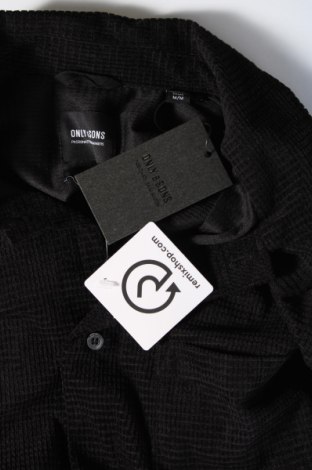 Ανδρικό πουκάμισο Only & Sons, Μέγεθος M, Χρώμα Μαύρο, Τιμή 10,67 €