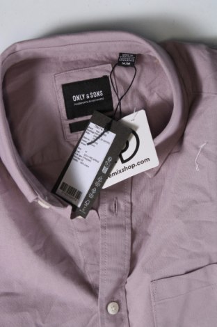 Мъжка риза Only & Sons, Размер M, Цвят Лилав, Цена 46,00 лв.