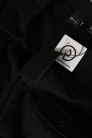 Мъжка риза Only & Sons, Размер L, Цвят Черен, Цена 23,00 лв.