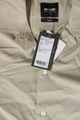 Мъжка риза Only & Sons, Размер M, Цвят Бежов, Цена 14,26 лв.