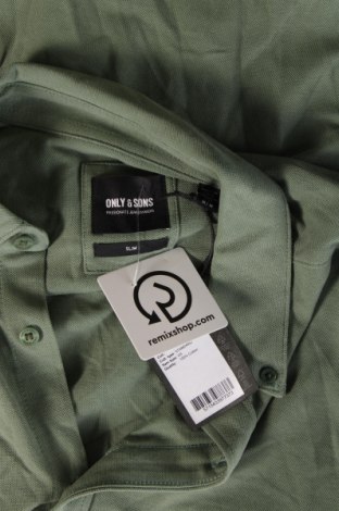 Ανδρικό πουκάμισο Only & Sons, Μέγεθος M, Χρώμα Πράσινο, Τιμή 14,23 €