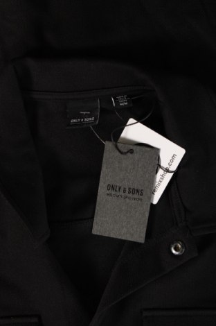 Herrenhemd Only & Sons, Größe M, Farbe Schwarz, Preis € 11,86