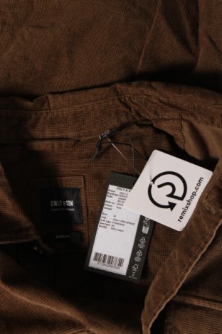 Мъжка риза Only & Sons, Размер M, Цвят Кафяв, Цена 46,00 лв.