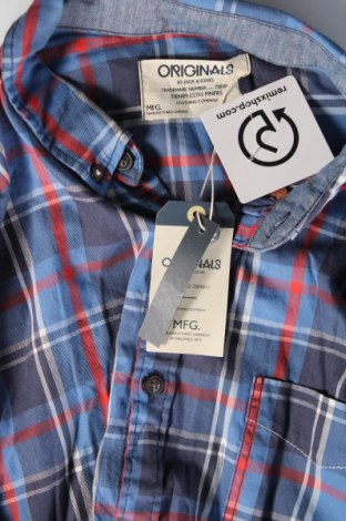 Ανδρικό πουκάμισο Originals By Jack & Jones, Μέγεθος XL, Χρώμα Μπλέ, Τιμή 21,43 €