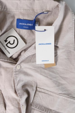 Męska koszula Originals By Jack & Jones, Rozmiar L, Kolor Brązowy, Cena 92,36 zł