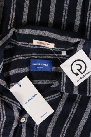 Herrenhemd Originals By Jack & Jones, Größe L, Farbe Blau, Preis € 21,83