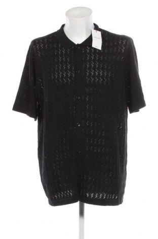 Ανδρικό πουκάμισο Originals By Jack & Jones, Μέγεθος XL, Χρώμα Μαύρο, Τιμή 39,69 €