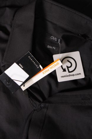 Ανδρικό πουκάμισο Oviesse, Μέγεθος L, Χρώμα Μαύρο, Τιμή 14,23 €