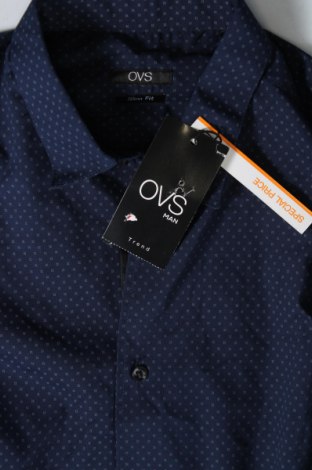 Ανδρικό πουκάμισο Oviesse, Μέγεθος S, Χρώμα Μπλέ, Τιμή 5,45 €