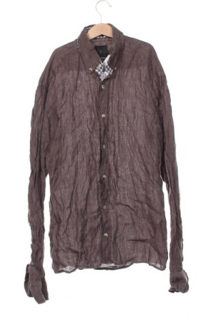 Ανδρικό πουκάμισο Riccovero, Μέγεθος M, Χρώμα Καφέ, Τιμή 10,43 €