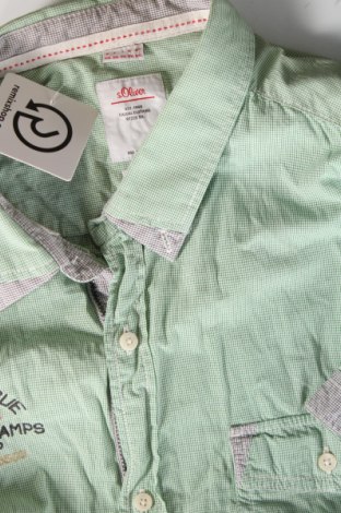 Ανδρικό πουκάμισο S.Oliver, Μέγεθος XXL, Χρώμα Πράσινο, Τιμή 17,39 €