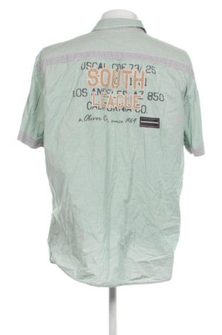 Ανδρικό πουκάμισο S.Oliver, Μέγεθος XXL, Χρώμα Πράσινο, Τιμή 17,39 €