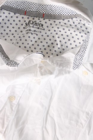 Ανδρικό πουκάμισο S.Oliver, Μέγεθος XXL, Χρώμα Λευκό, Τιμή 17,39 €