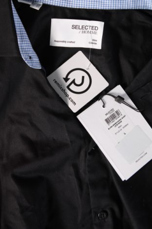 Ανδρικό πουκάμισο Selected Homme, Μέγεθος L, Χρώμα Μαύρο, Τιμή 26,37 €