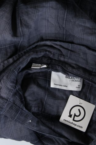 Herrenhemd Selected Homme, Größe M, Farbe Blau, Preis 14,27 €
