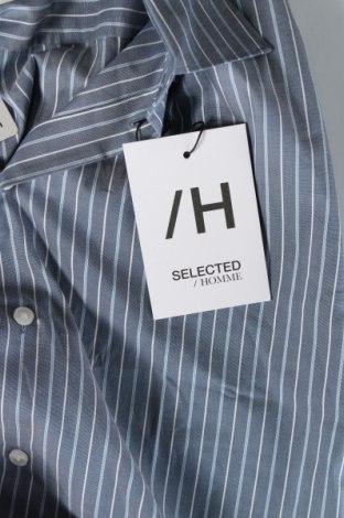 Мъжка риза Selected Homme, Размер L, Цвят Сив, Цена 51,15 лв.