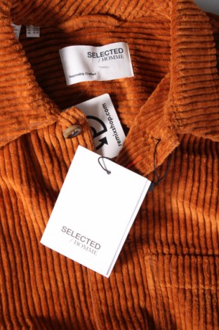 Herrenhemd Selected Homme, Größe M, Farbe Orange, Preis 21,57 €