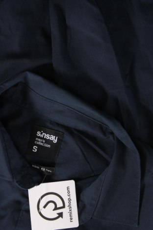 Ανδρικό πουκάμισο Sinsay, Μέγεθος S, Χρώμα Μπλέ, Τιμή 6,97 €