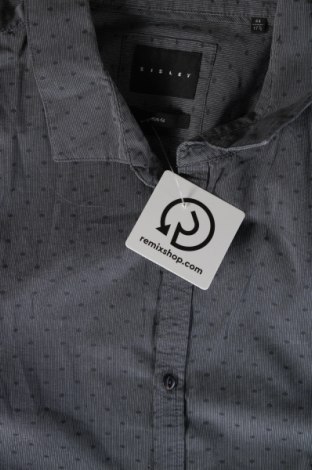 Herrenhemd Sisley, Größe L, Farbe Grau, Preis 22,58 €
