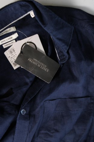 Herrenhemd Springfield, Größe L, Farbe Blau, Preis 39,30 €