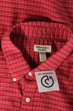 Herrenhemd St. John's Bay, Größe XXL, Farbe Rot, Preis € 22,90
