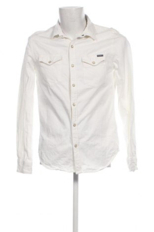Herrenhemd Superdry, Größe M, Farbe Weiß, Preis 27,22 €