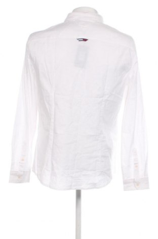 Мъжка риза Tommy Jeans, Размер L, Цвят Бял, Цена 161,00 лв.