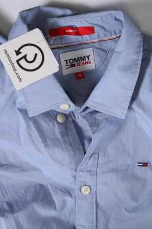 Мъжка риза Tommy Jeans, Размер M, Цвят Син, Цена 80,50 лв.