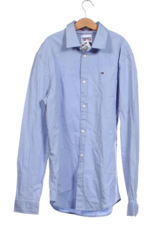 Ανδρικό πουκάμισο Tommy Jeans, Μέγεθος M, Χρώμα Μπλέ, Τιμή 49,79 €