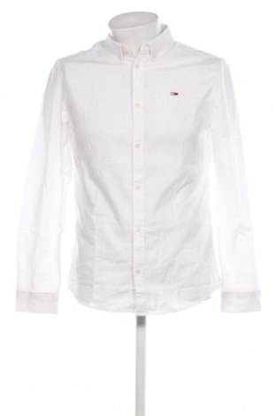 Ανδρικό πουκάμισο Tommy Jeans, Μέγεθος M, Χρώμα Λευκό, Τιμή 49,79 €