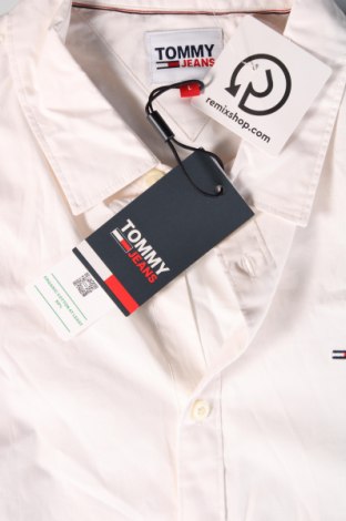 Ανδρικό πουκάμισο Tommy Jeans, Μέγεθος L, Χρώμα Εκρού, Τιμή 82,99 €