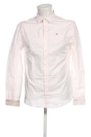 Ανδρικό πουκάμισο Tommy Jeans, Μέγεθος L, Χρώμα Εκρού, Τιμή 82,99 €