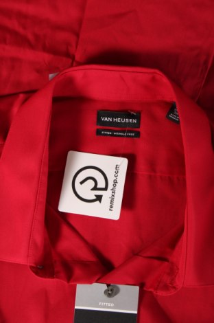 Мъжка риза Van Heusen, Размер XXL, Цвят Червен, Цена 33,58 лв.