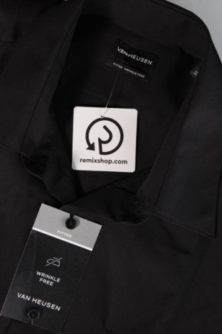 Мъжка риза Van Heusen, Размер XL, Цвят Черен, Цена 25,30 лв.