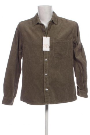 Ανδρικό πουκάμισο Zara, Μέγεθος L, Χρώμα Πράσινο, Τιμή 14,29 €