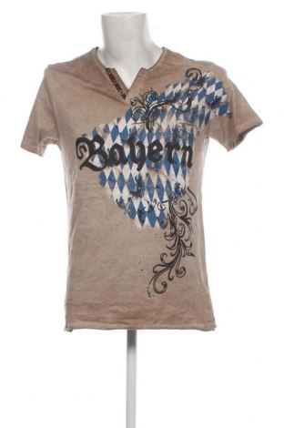 Ανδρικό t-shirt, Μέγεθος M, Χρώμα  Μπέζ, Τιμή 4,82 €