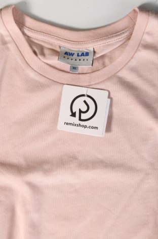 Męski T-shirt AW LAB, Rozmiar XL, Kolor Różowy, Cena 55,97 zł