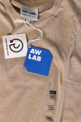 Ανδρικό t-shirt AW LAB, Μέγεθος XS, Χρώμα  Μπέζ, Τιμή 10,82 €